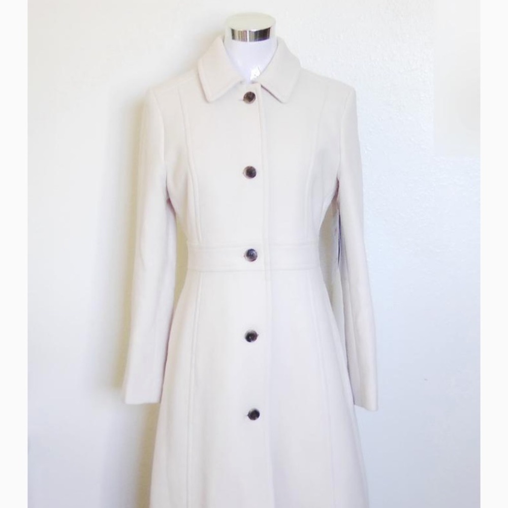 Jcrew double cloth lady day coat w/ thinsulate